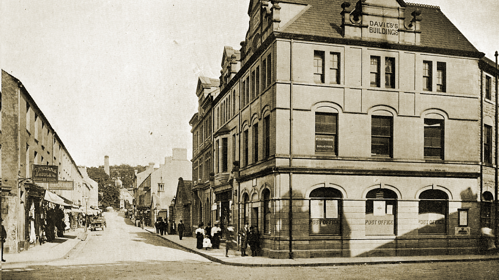 Caroline Street, Bridgend in the early 1900s