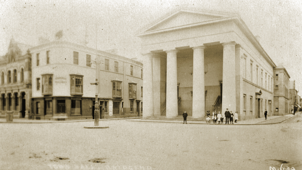 The Town Hall, Bridgend in the early 1900s
